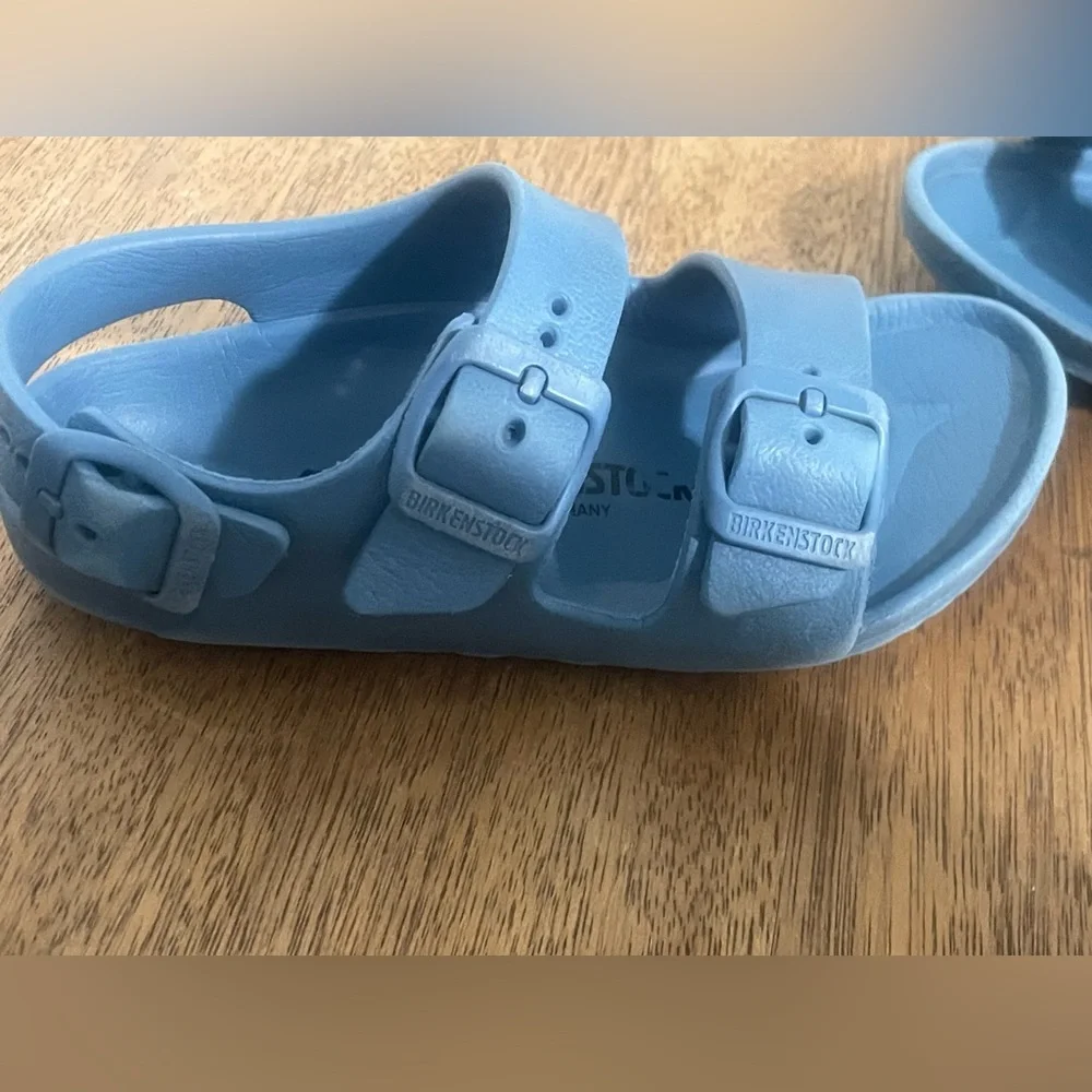 Birkenstock Kids Milano EVA Sandals Light Blue EU28 Waterproof US 10-10.5 Slides